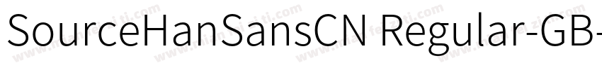 SourceHanSansCN Regular-GB字体转换